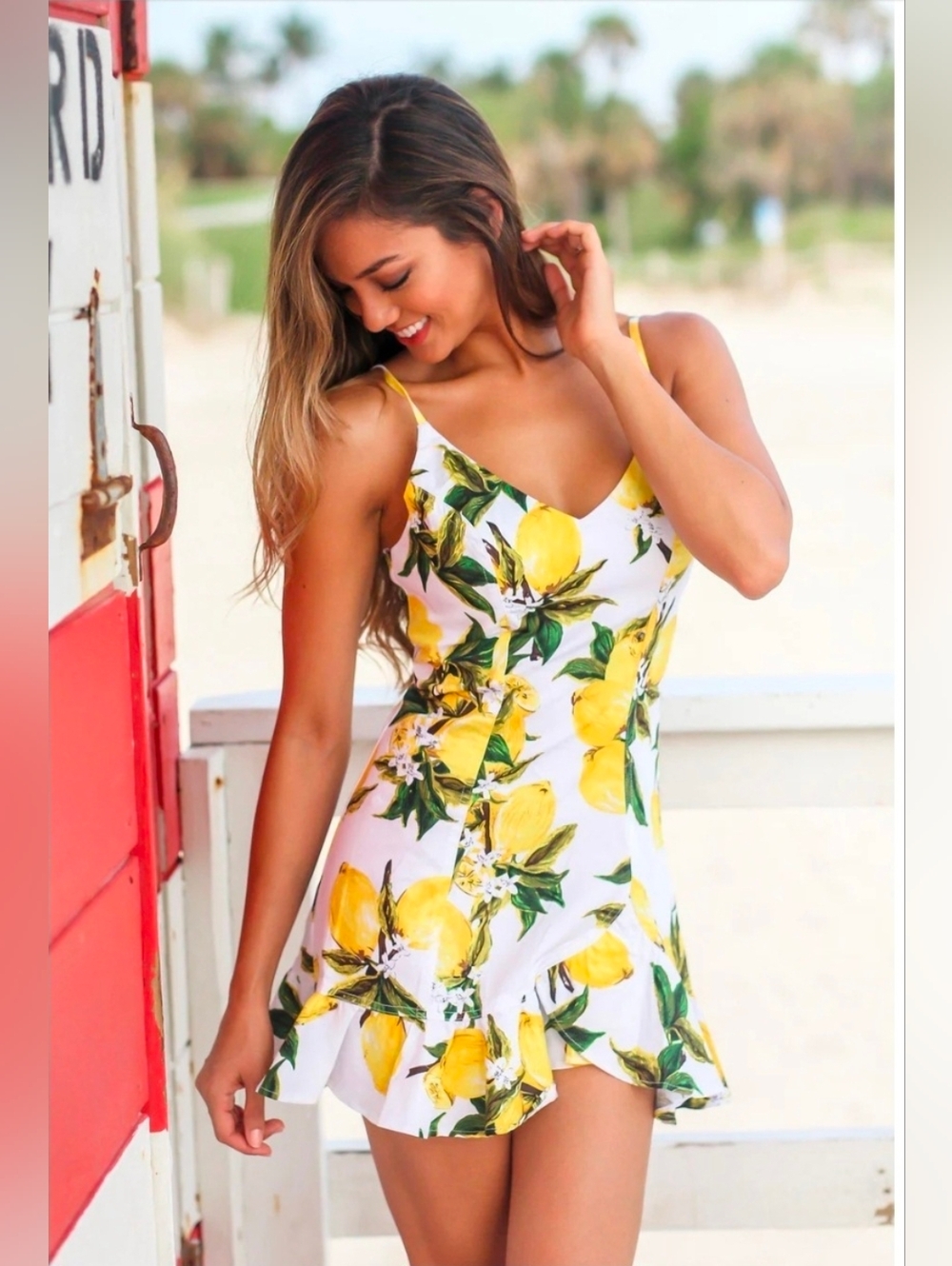 Lemon Print Sundress - Size 4